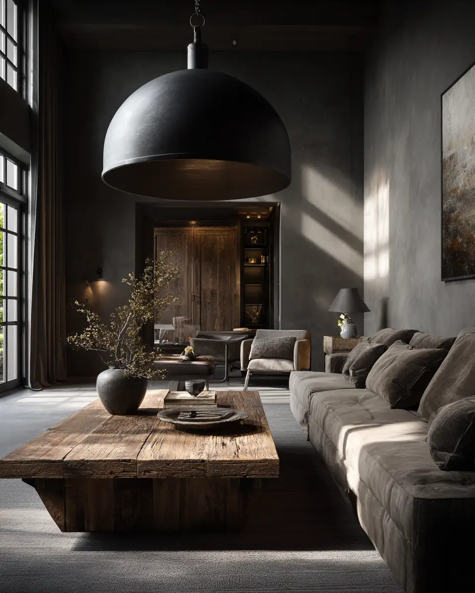 Taupe Industrial Living Room Decor Ideas