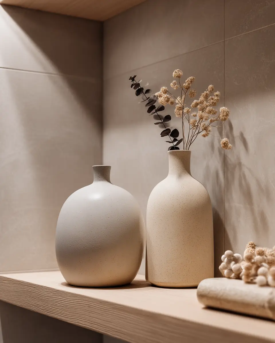 Taupe Japandi Laundry Room Decor Ideas