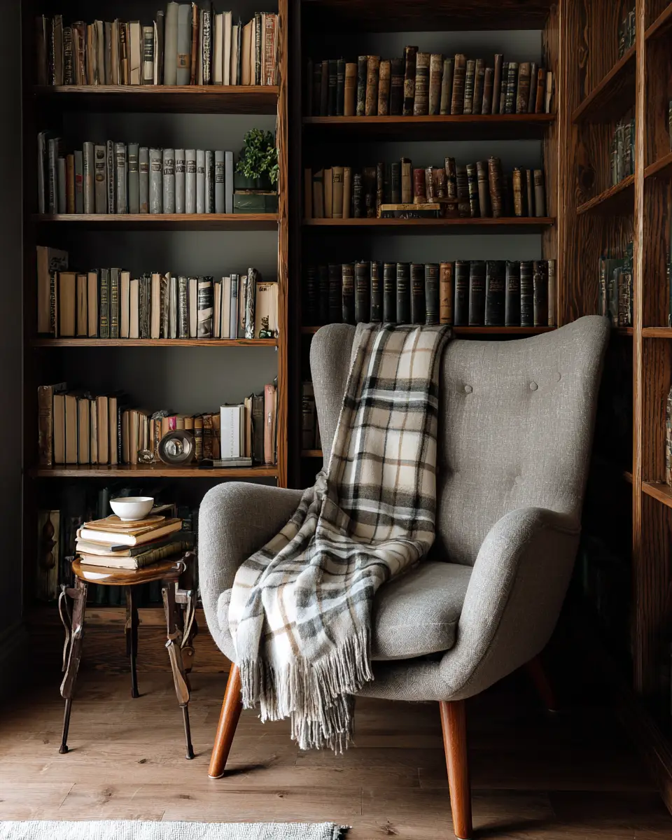 Taupe Mid-Century Modern Home Office Decor Ideas