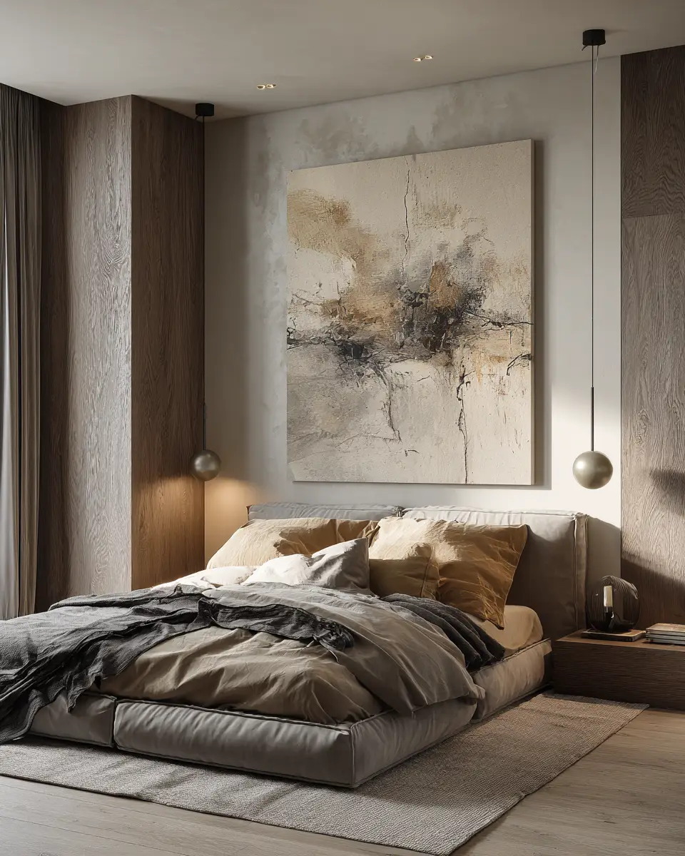 Taupe Minimalist Bedroom Decor Ideas