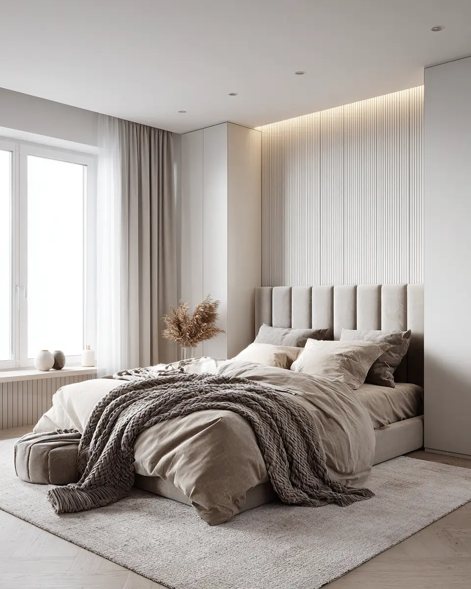 Taupe Minimalist Bedroom Decor Ideas