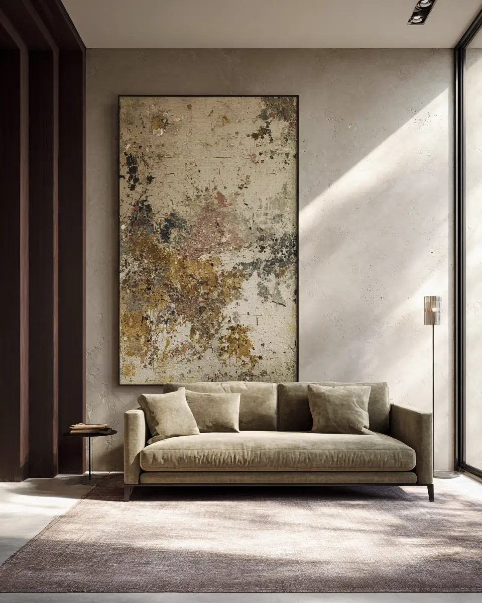 Taupe Minimalist Living Room Decor Ideas