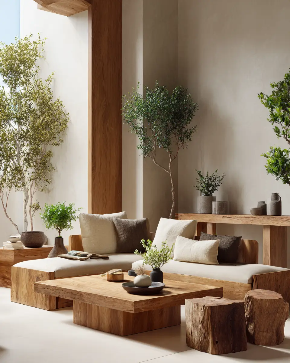 Taupe Minimalist Living Room Decor Ideas