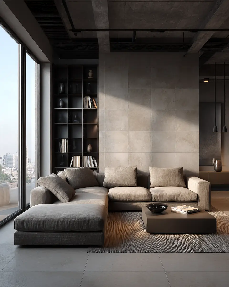 Taupe Minimalist Living Room Decor Ideas