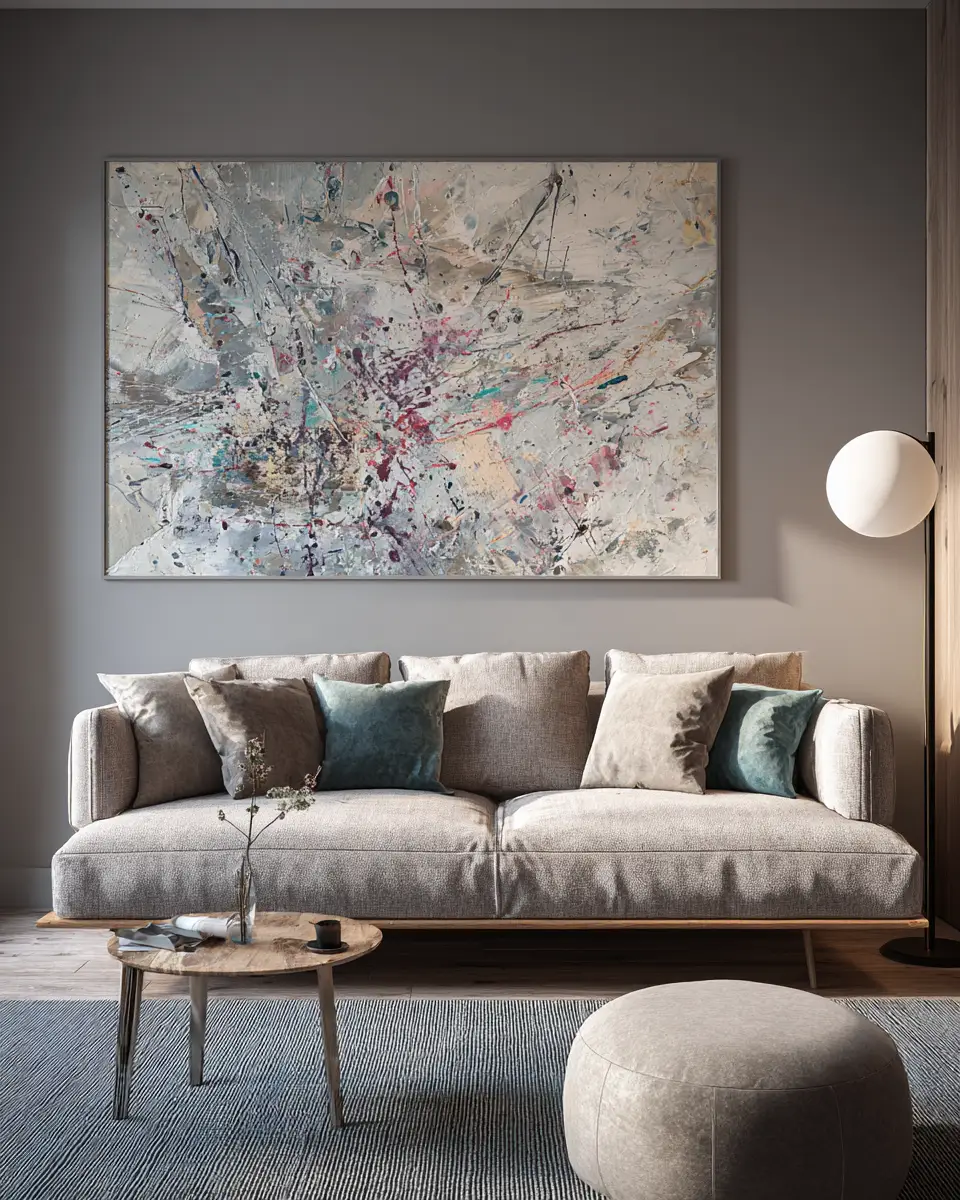 Taupe Minimalist Living Room Decor Ideas