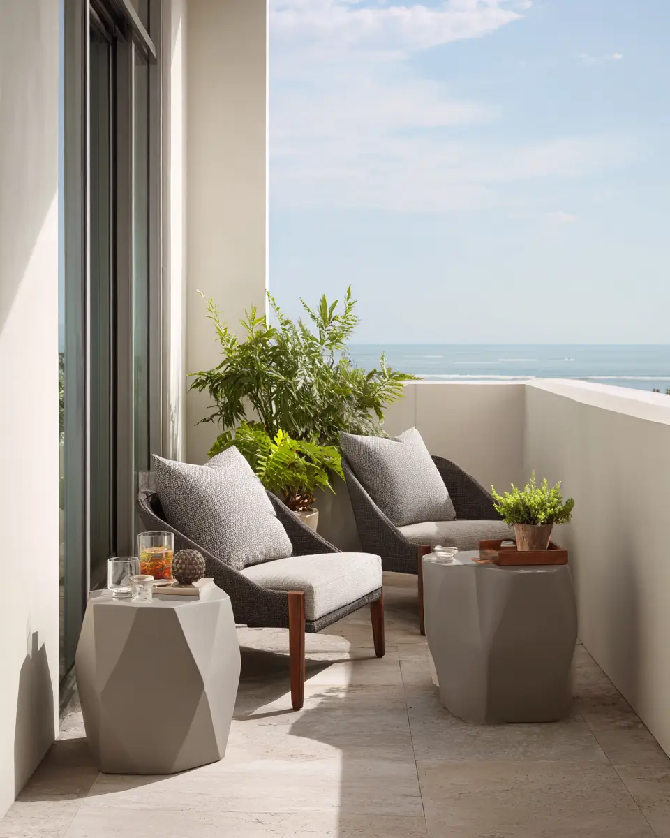 Taupe Modern Balcony Decor Ideas