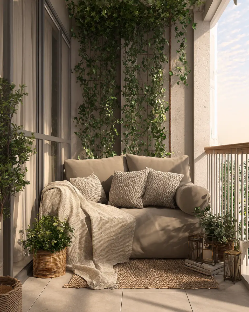 Taupe Modern Balcony Decor Ideas