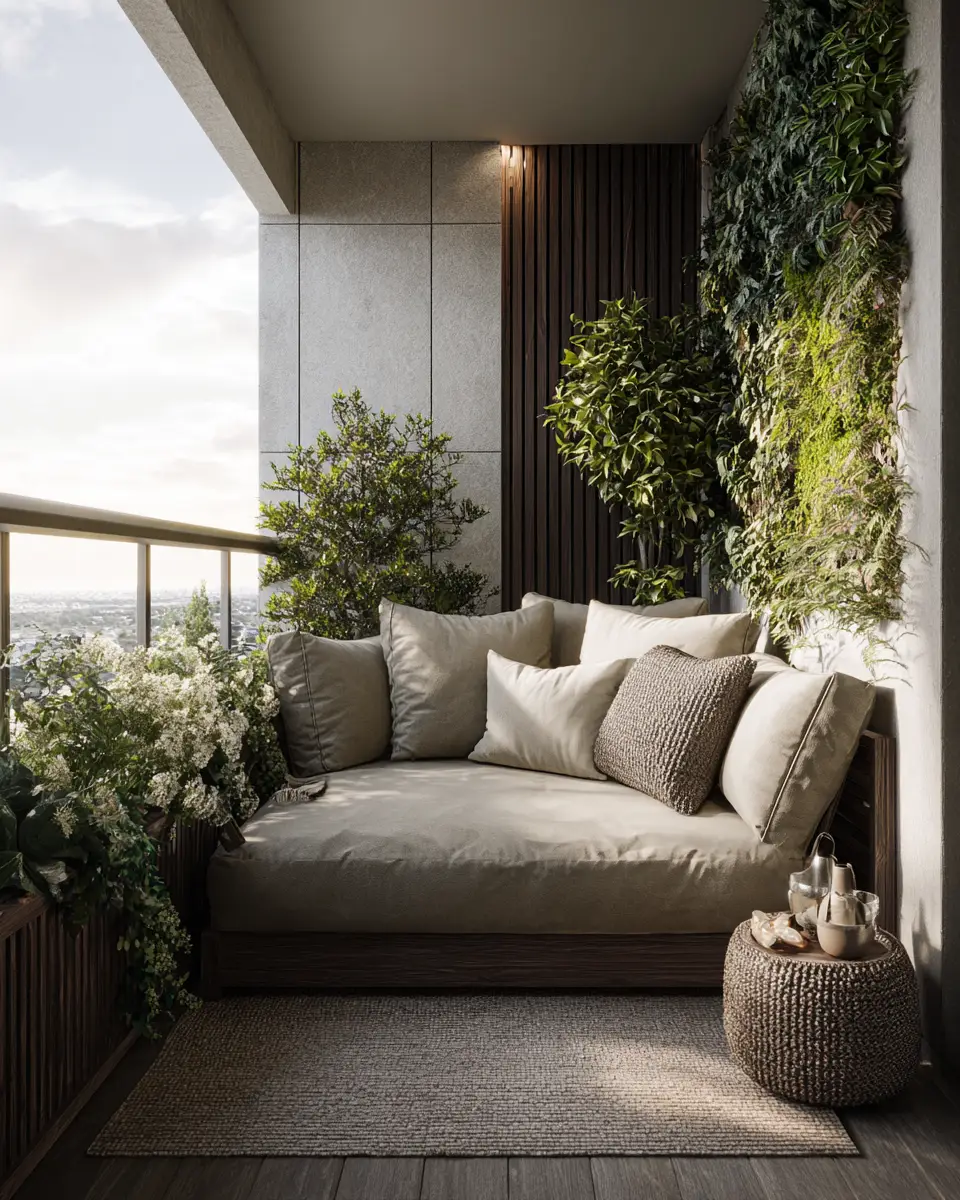 Taupe Modern Balcony Decor Ideas