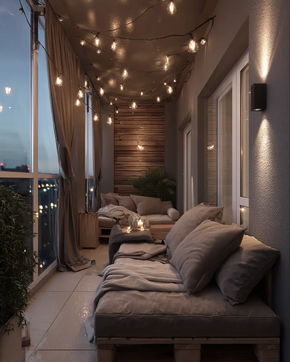 Taupe Modern Balcony Decor Ideas