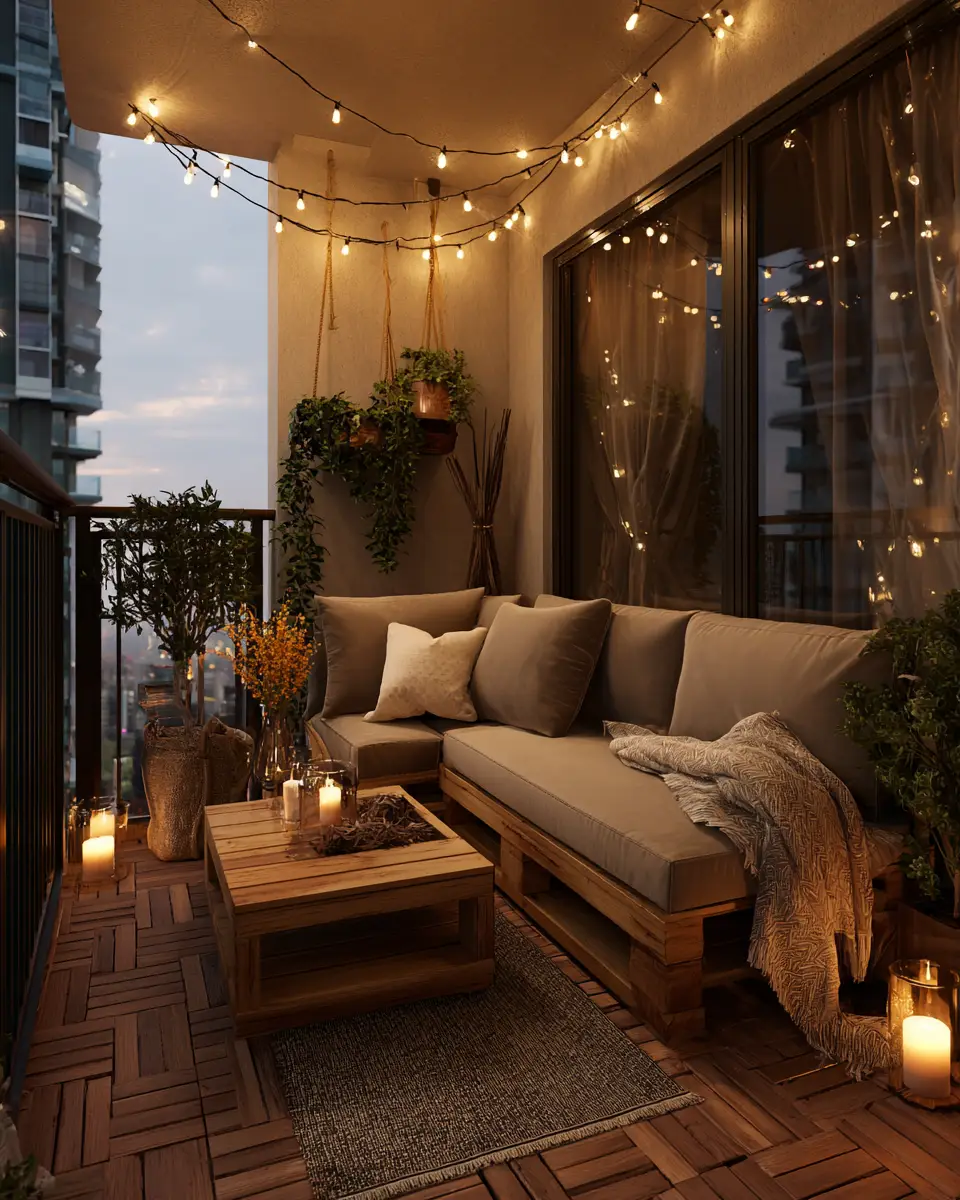 Taupe Modern Balcony Decor Ideas