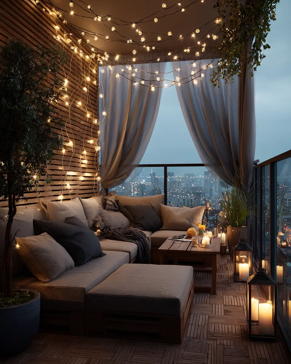 Taupe Modern Balcony Decor Ideas