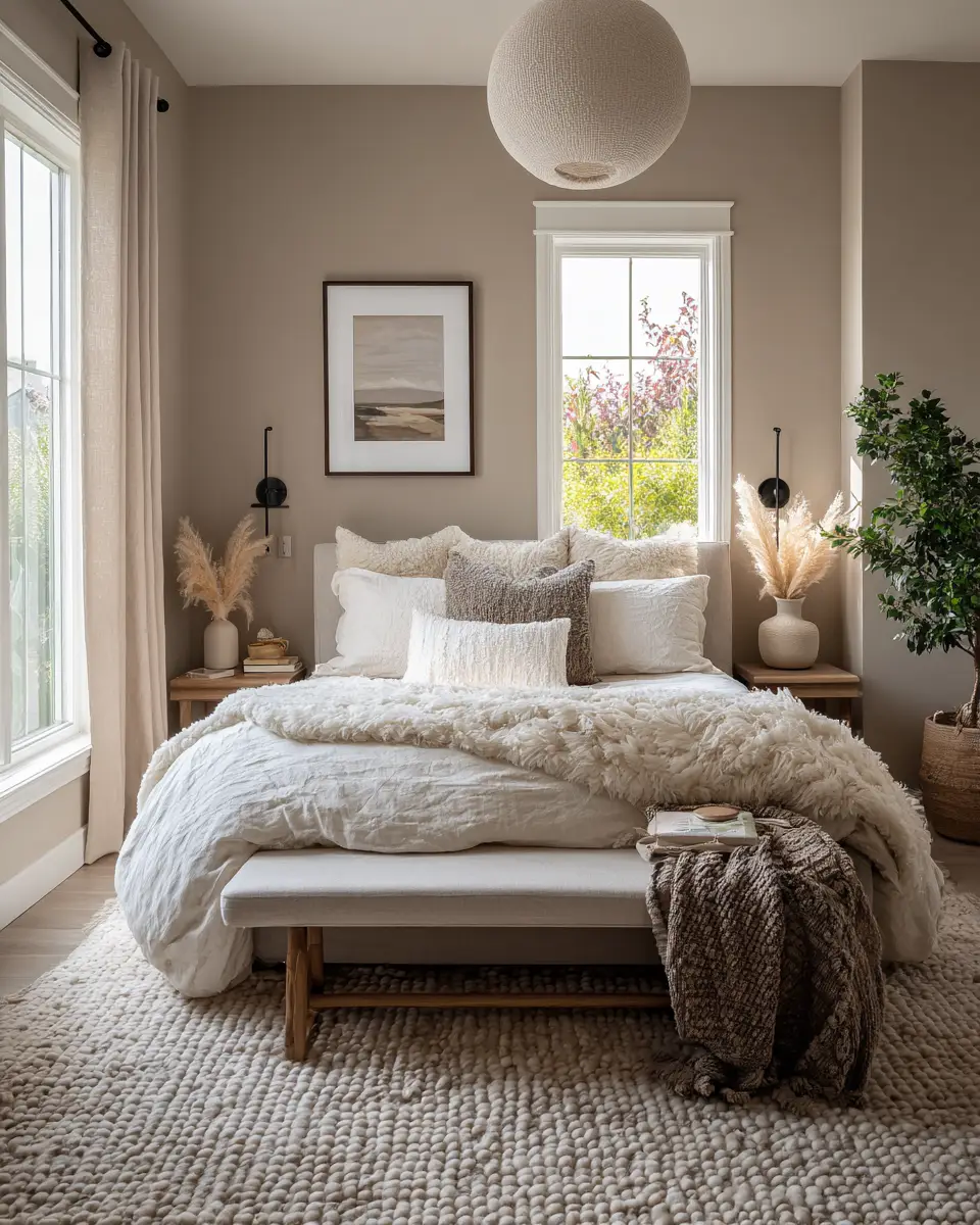 Taupe Modern Bedroom Decor Ideas