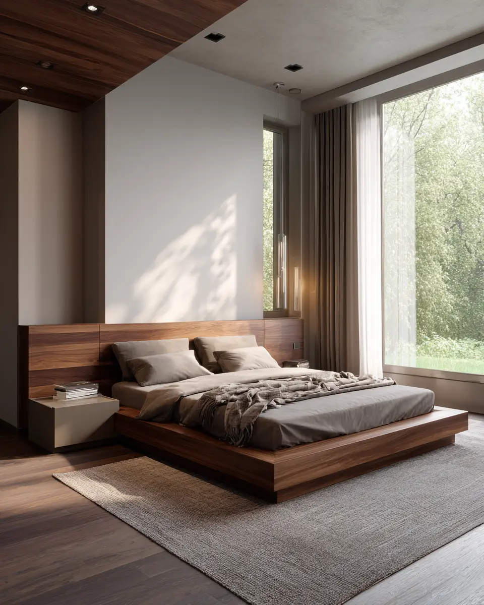 Taupe Modern Bedroom Decor Ideas