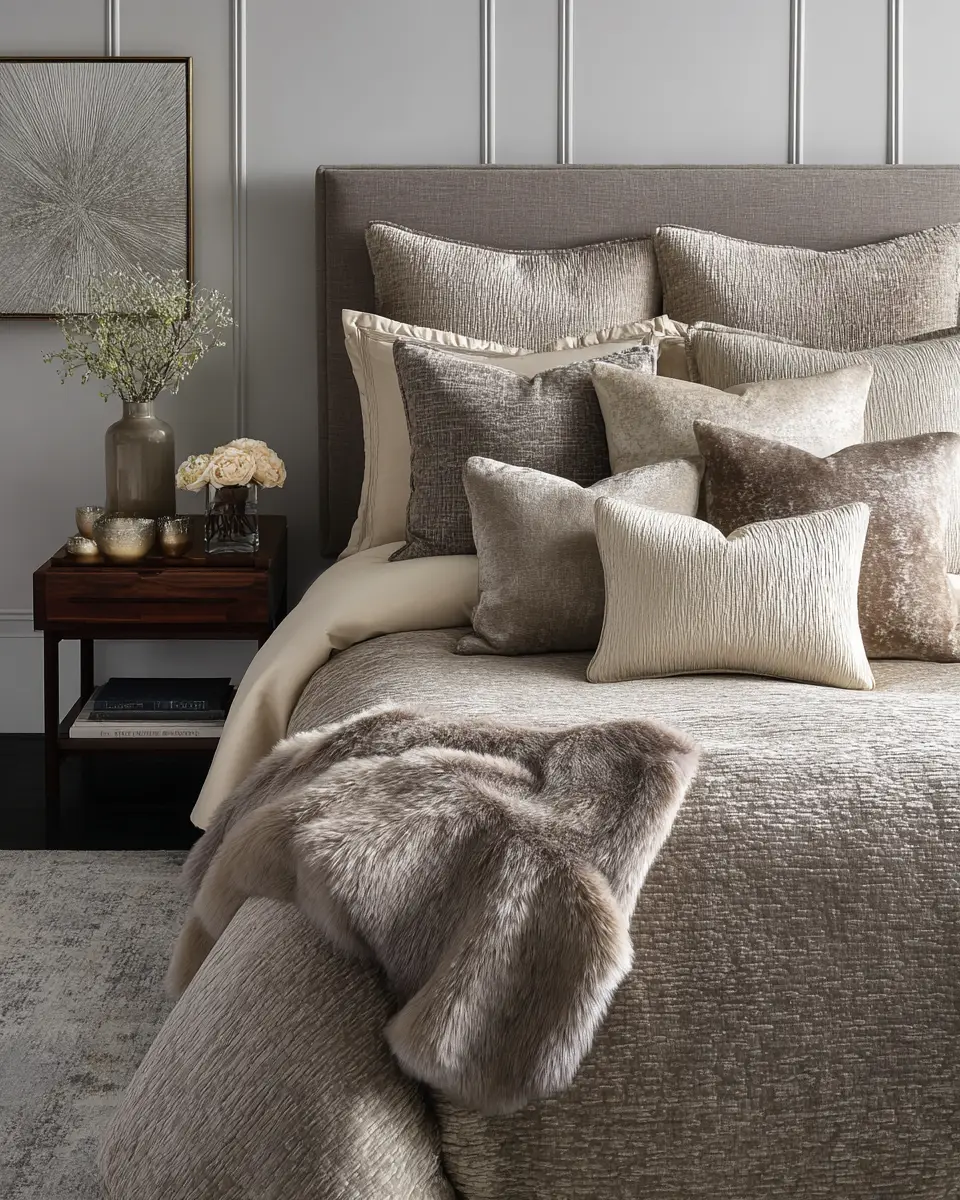 Taupe Modern Bedroom Decor Ideas