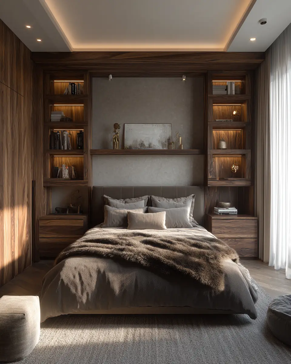 Taupe Modern Bedroom Decor Ideas