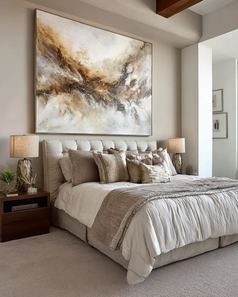 Taupe Modern Bedroom Decor Ideas