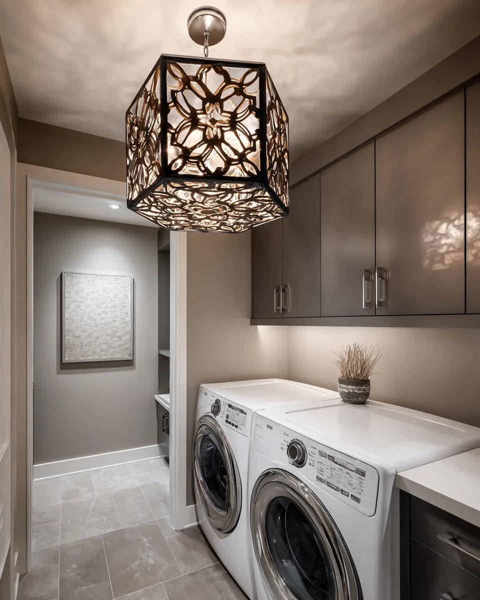 Taupe Modern Laundry Room Decor Ideas