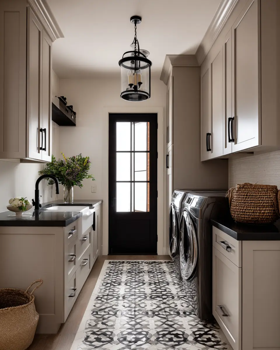 Taupe Modern Laundry Room Decor Ideas
