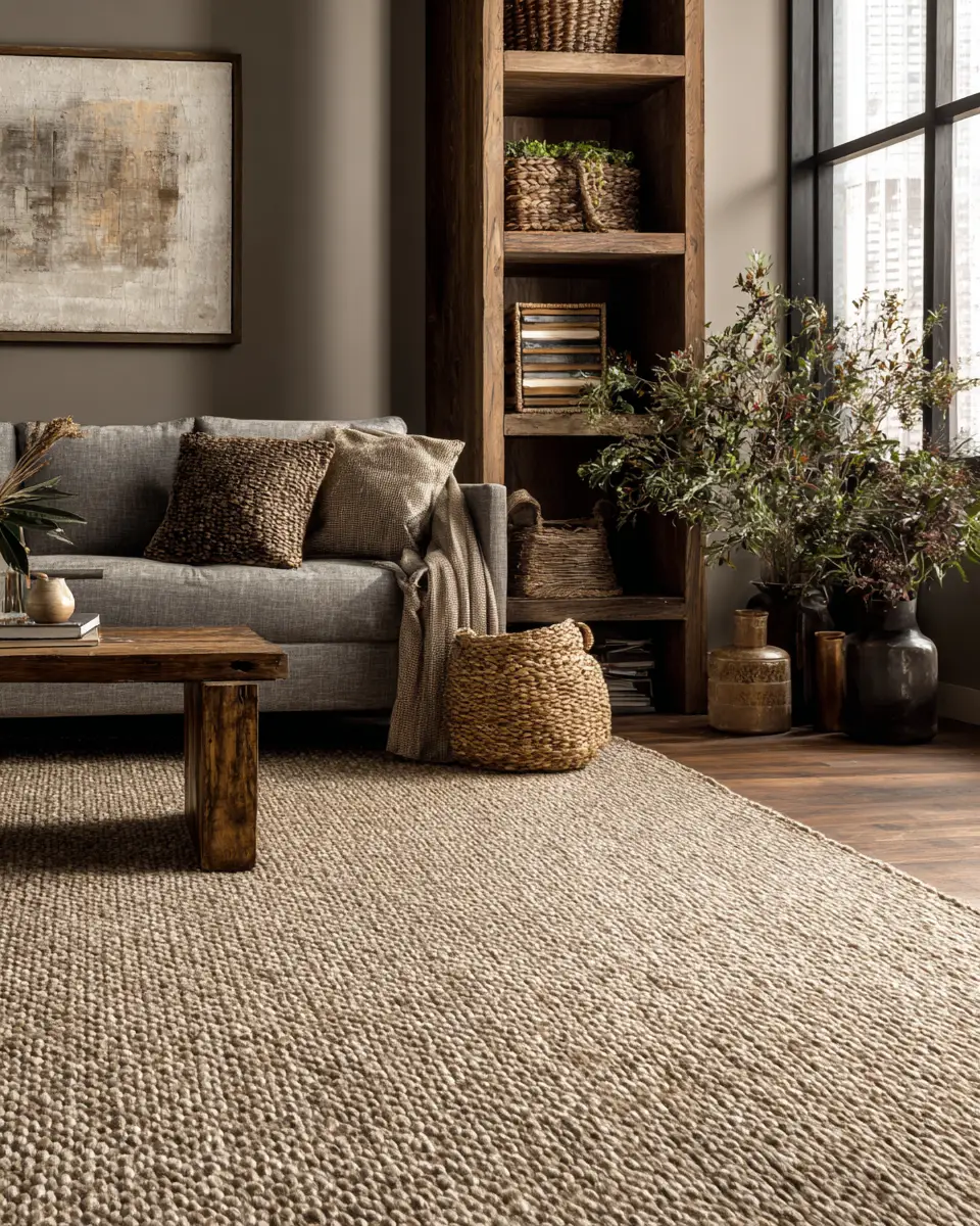 Taupe Organic Modern Garage Decor Ideas