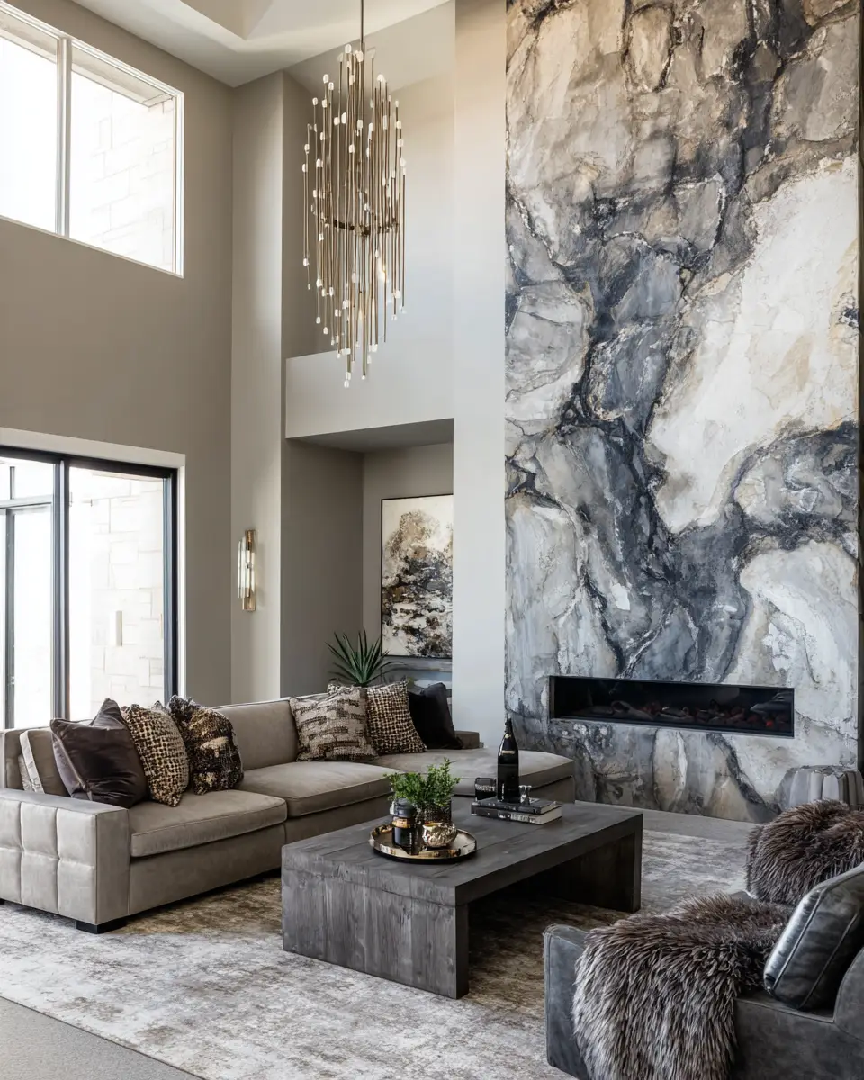 Taupe Organic Modern Garage Decor Ideas