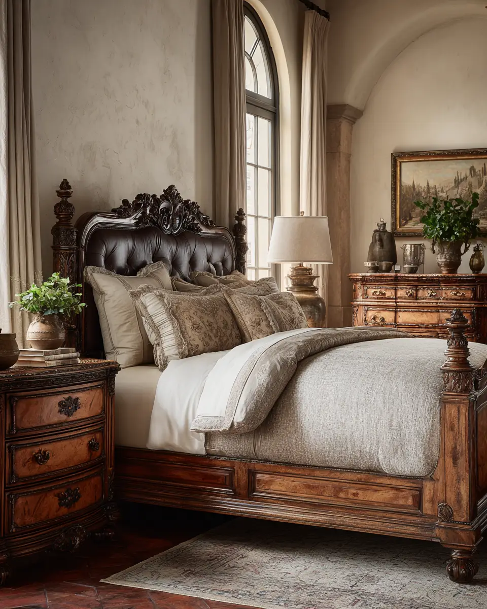 Taupe Traditional Bedroom Decor Ideas