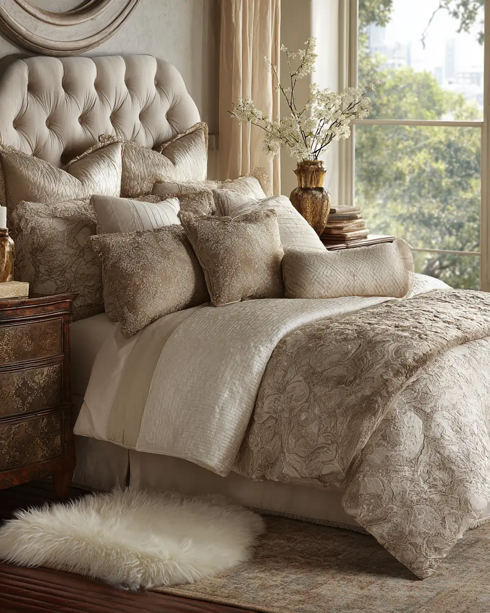 Taupe Traditional Bedroom Decor Ideas