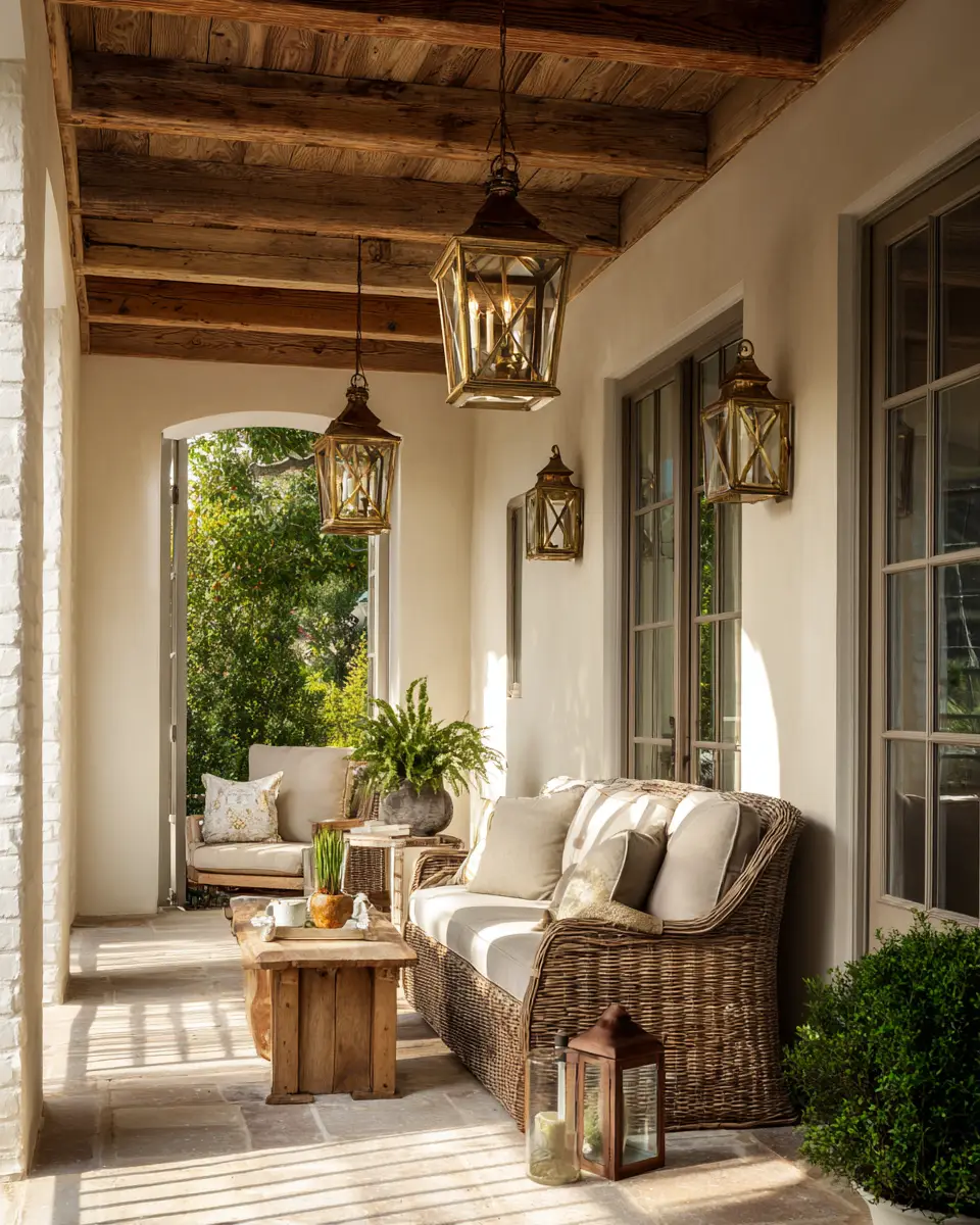 Taupe Traditional Porch Decor Ideas