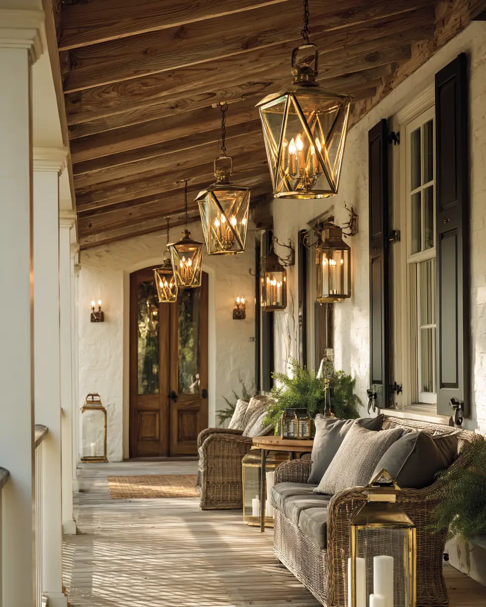 Taupe Traditional Porch Decor Ideas