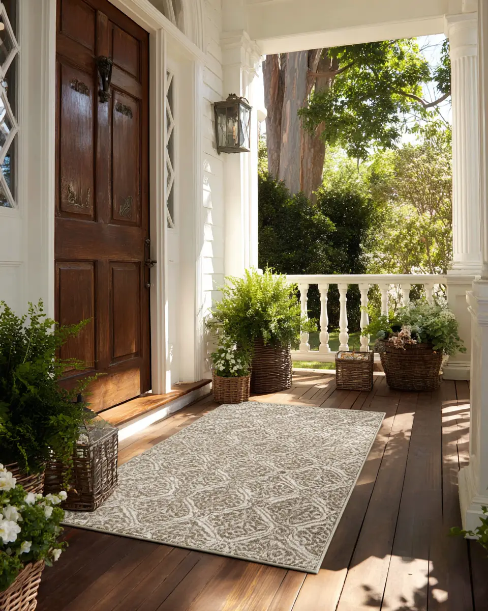 Taupe Traditional Porch Decor Ideas