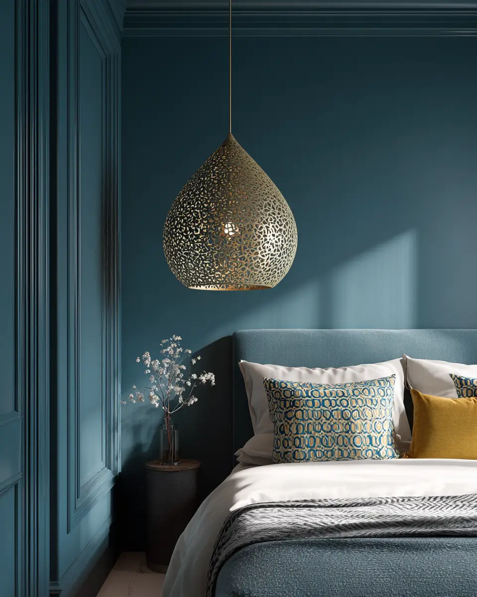 Teal Eclectic Bedroom Decor Ideas