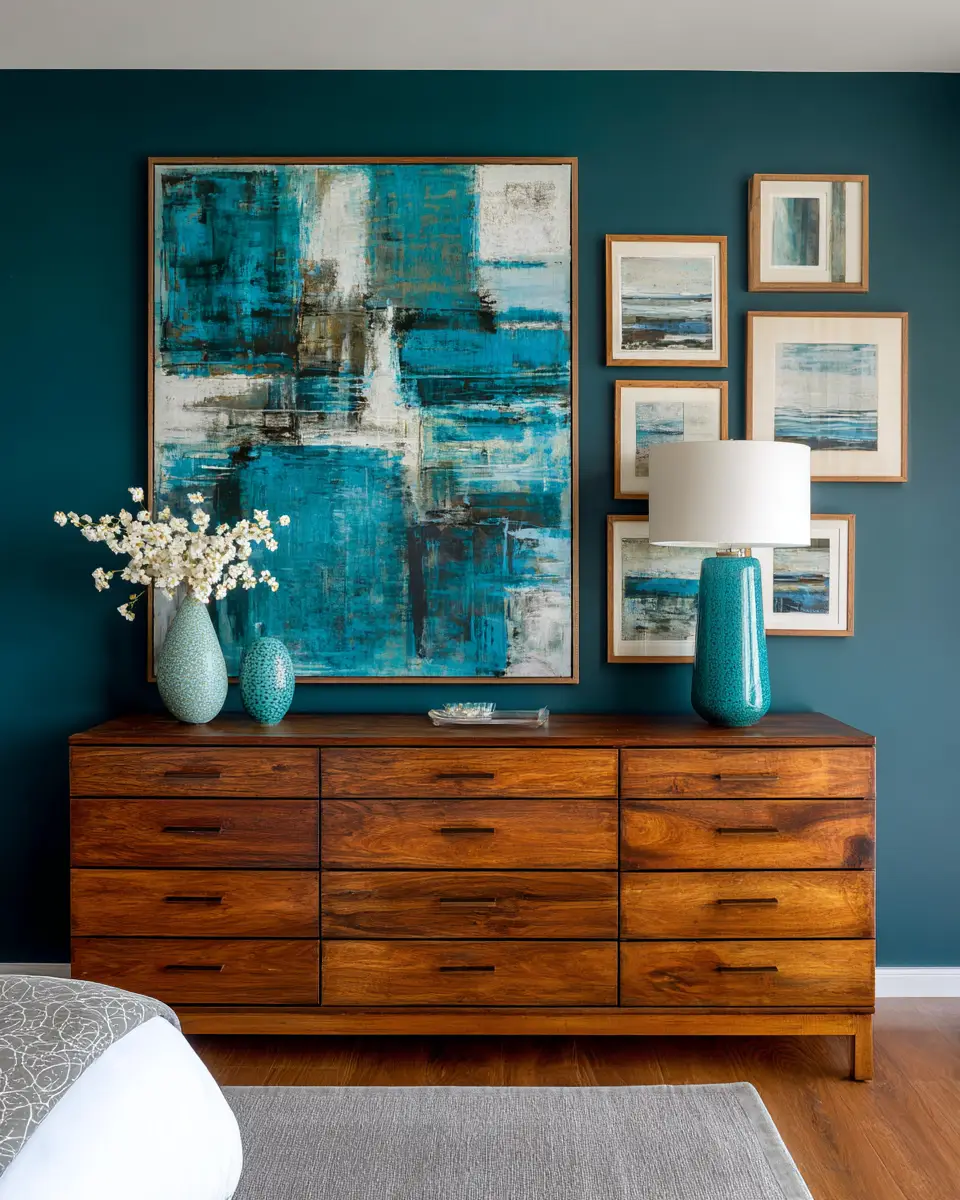 Teal Farmhouse Bedroom Decor Ideas