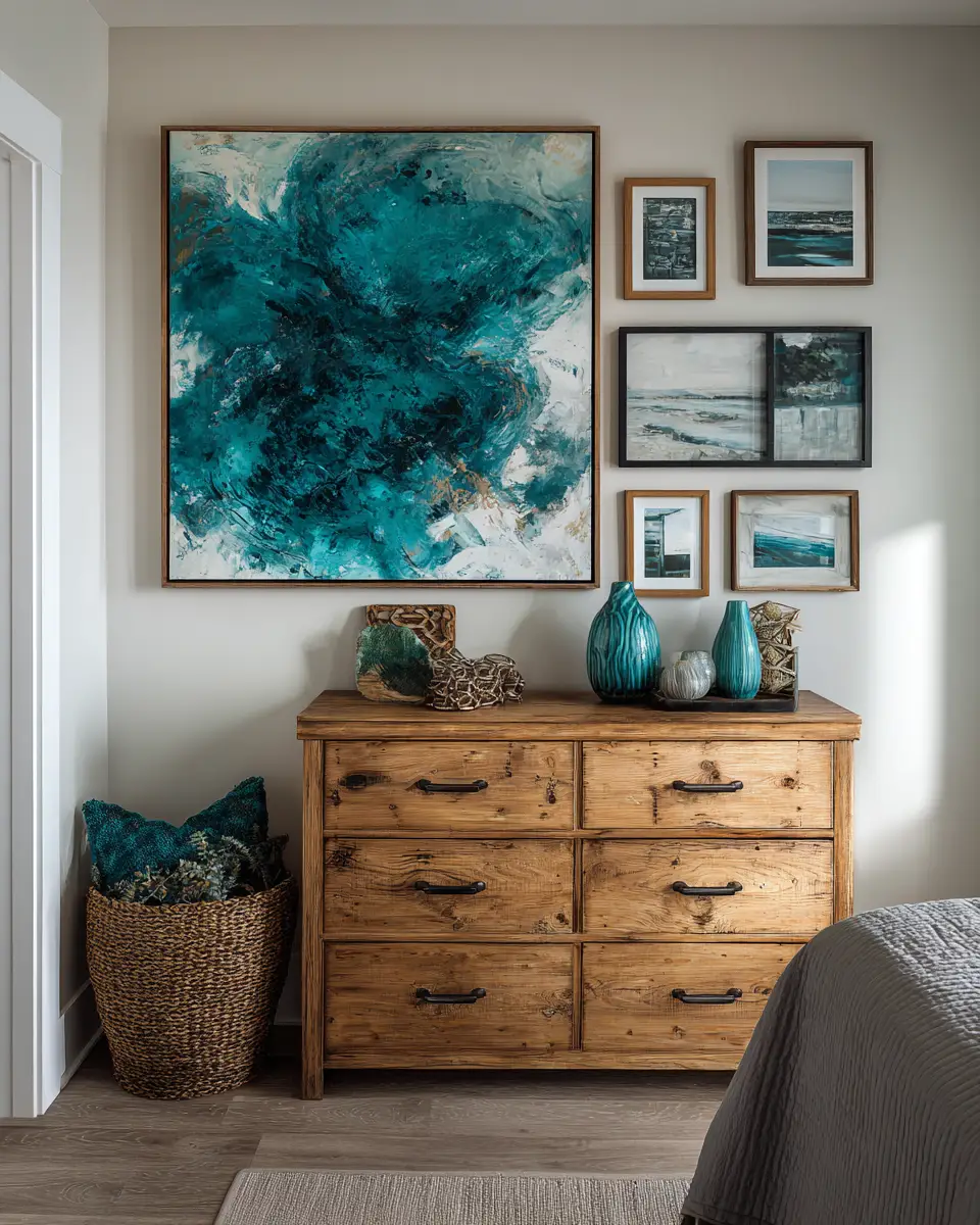 Teal Farmhouse Bedroom Decor Ideas