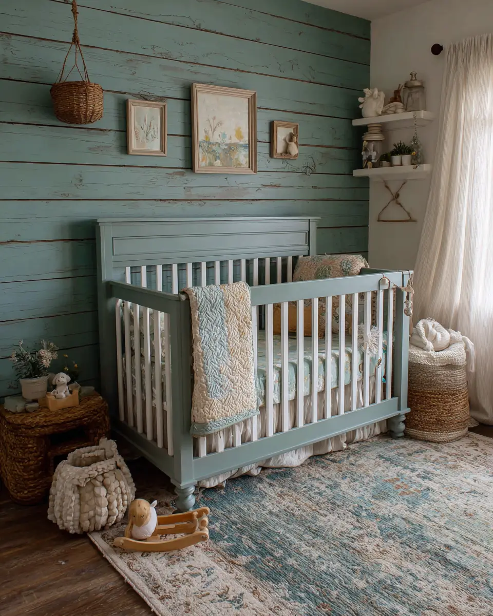 Teal Farmhouse Nursery Decor Ideas
