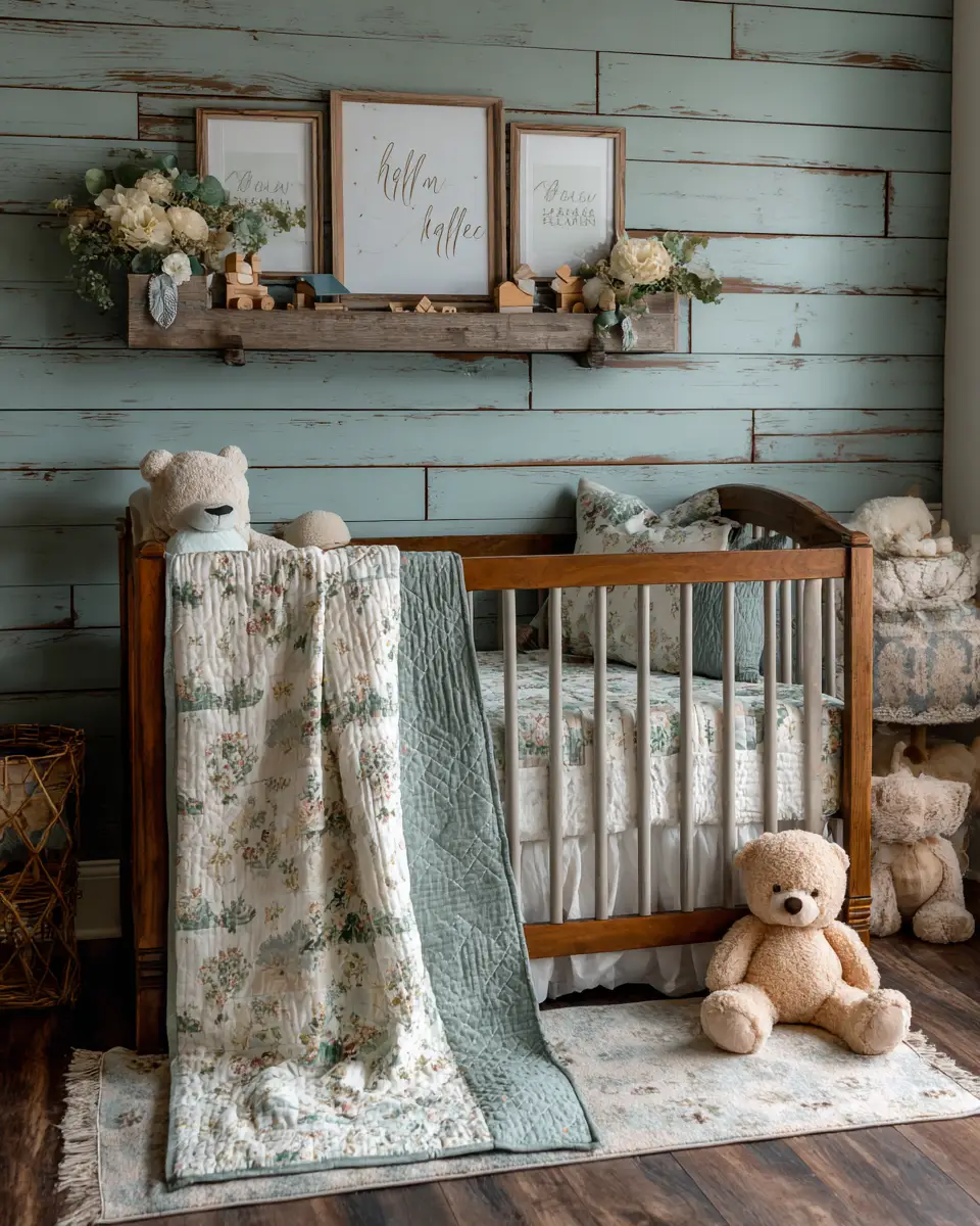 Teal Farmhouse Nursery Decor Ideas