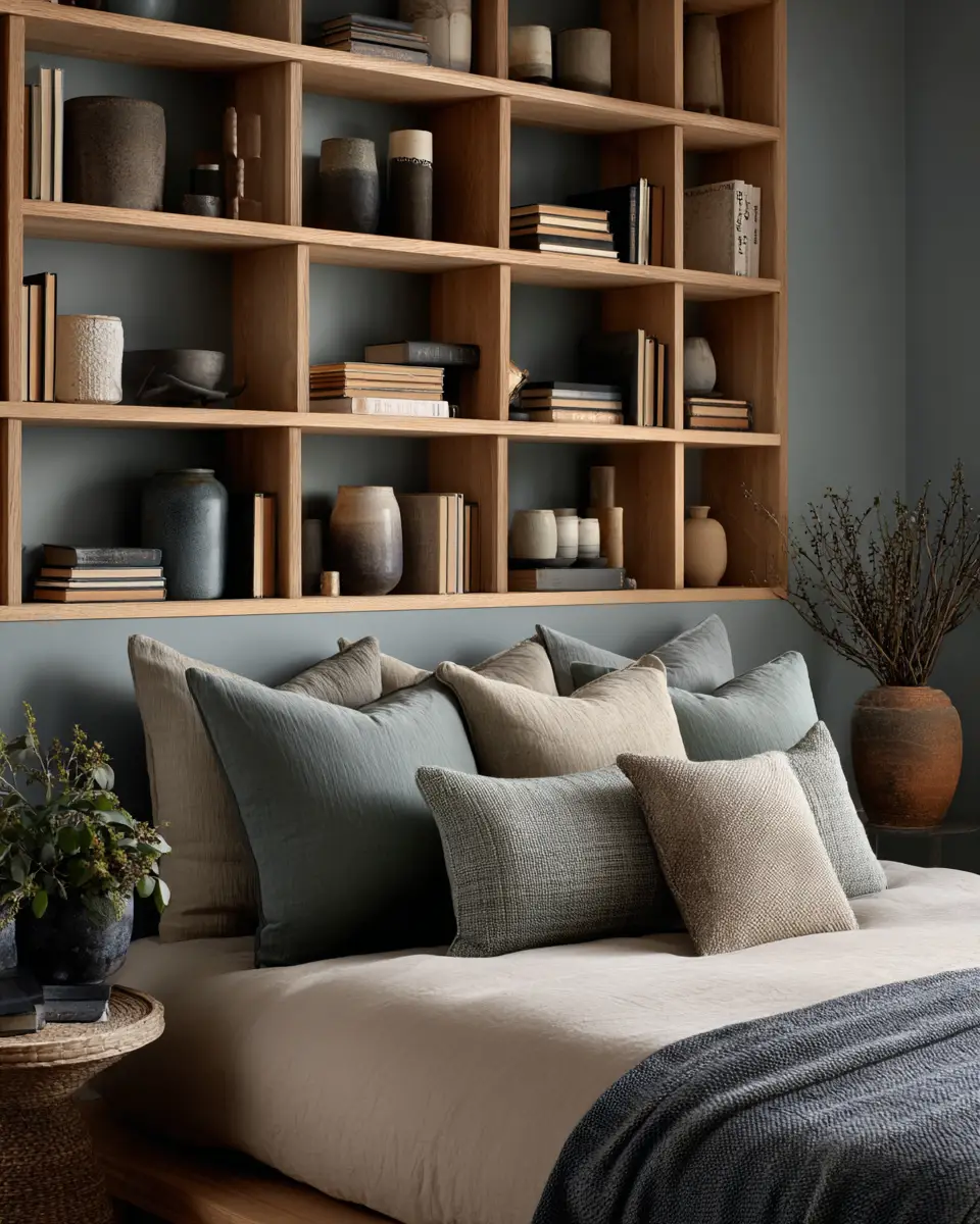 Teal Japandi Bedroom Decor Ideas