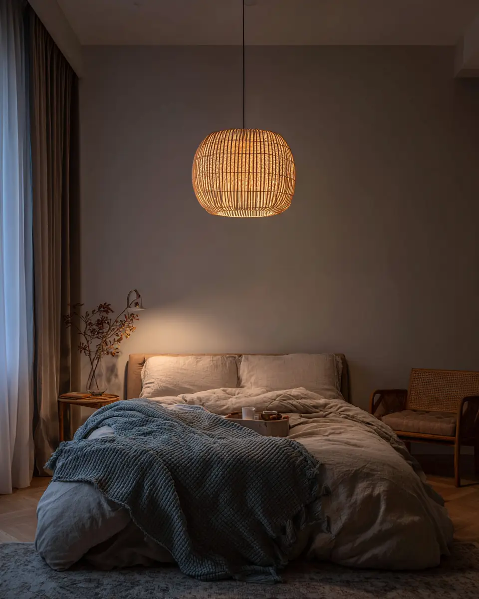 Teal Japandi Bedroom Decor Ideas