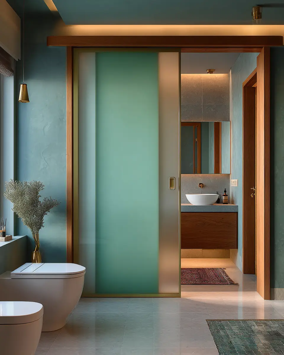 Teal Japandi Bedroom Decor Ideas