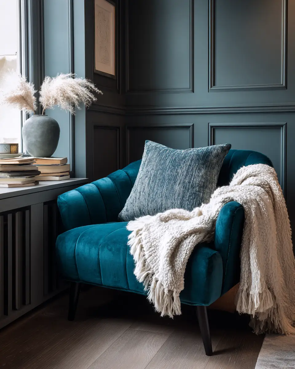 Teal Japandi Bedroom Decor Ideas