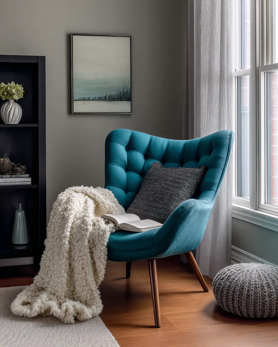 Teal Japandi Bedroom Decor Ideas