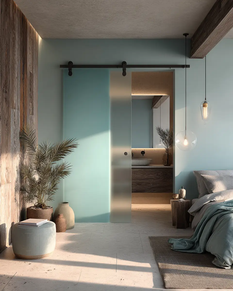 Teal Japandi Bedroom Decor Ideas