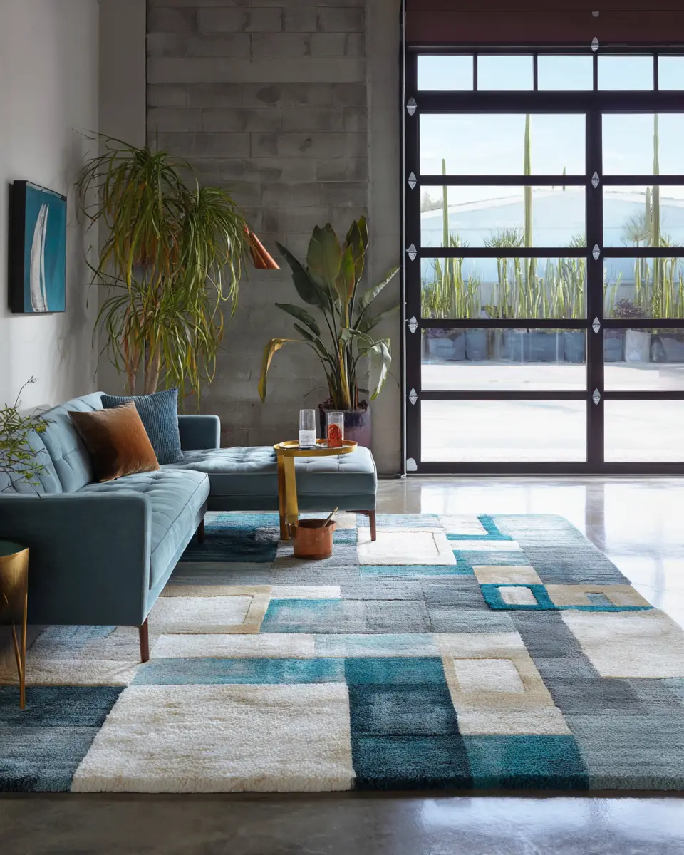 Teal Mid-Century Modern Garage Decor Ideas