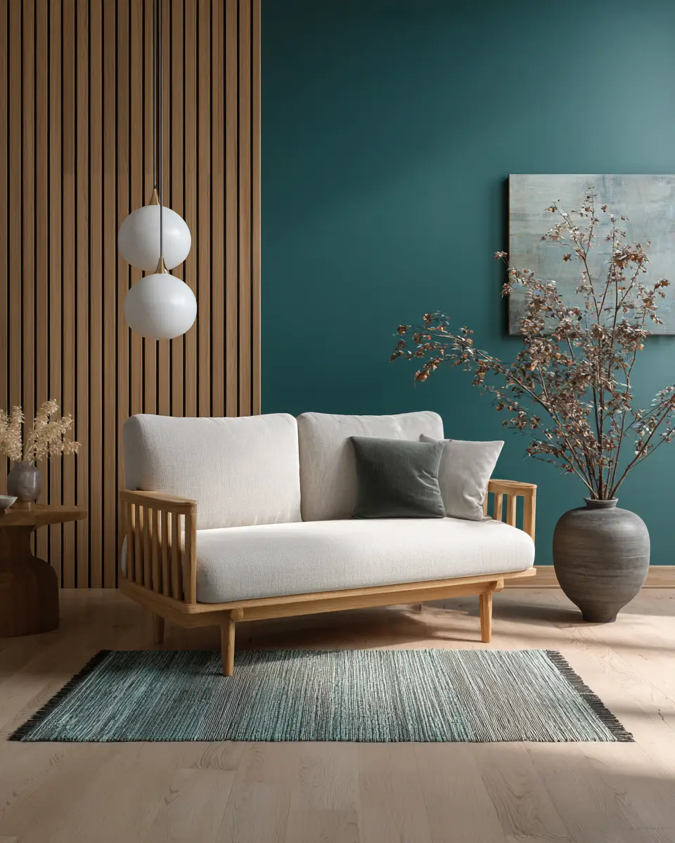 Teal Minimalist Living Room Decor Ideas