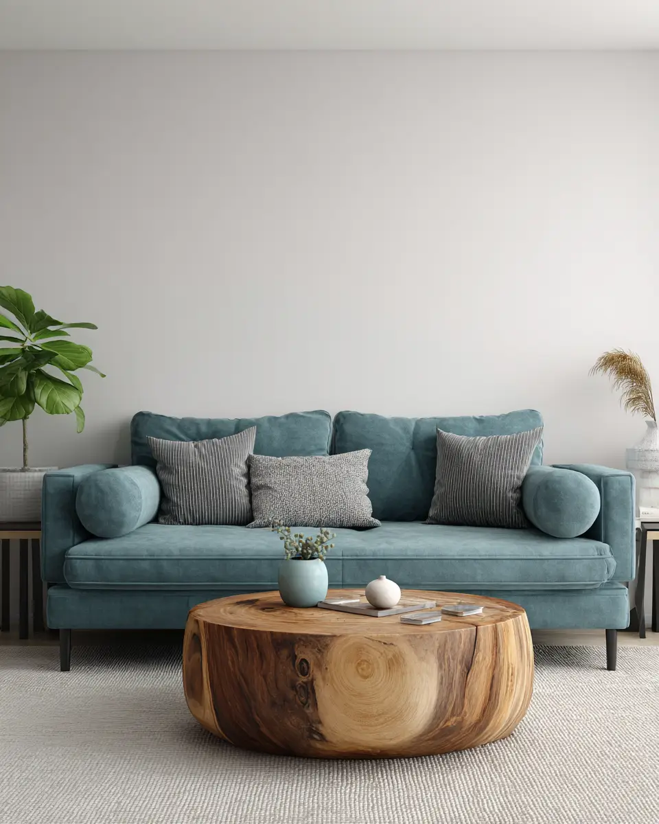 Teal Minimalist Living Room Decor Ideas