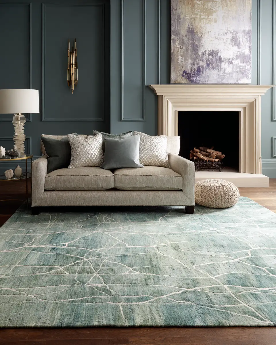 Teal Minimalist Living Room Decor Ideas