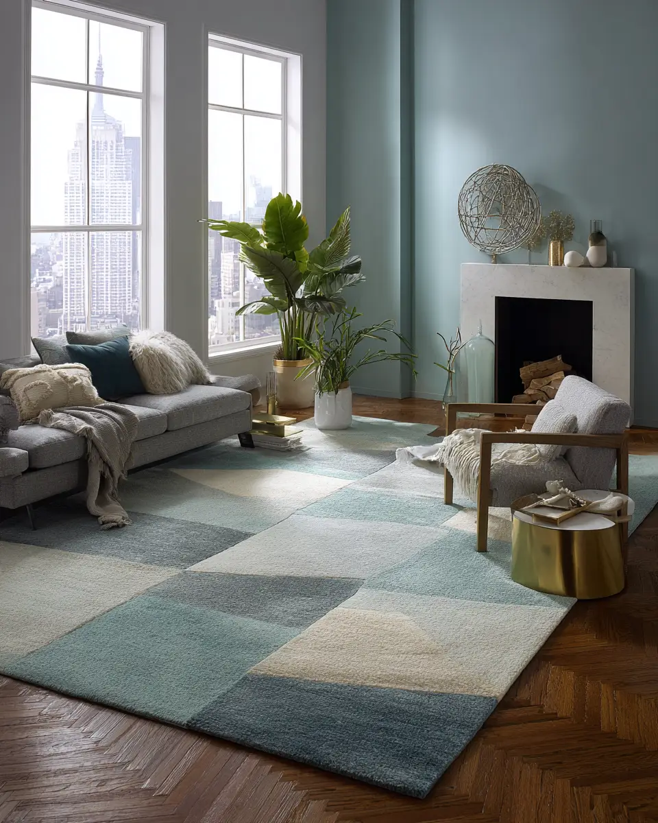 Teal Minimalist Living Room Decor Ideas