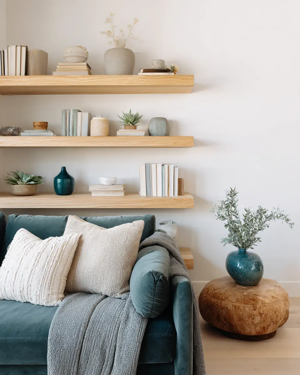 Teal Minimalist Living Room Decor Ideas