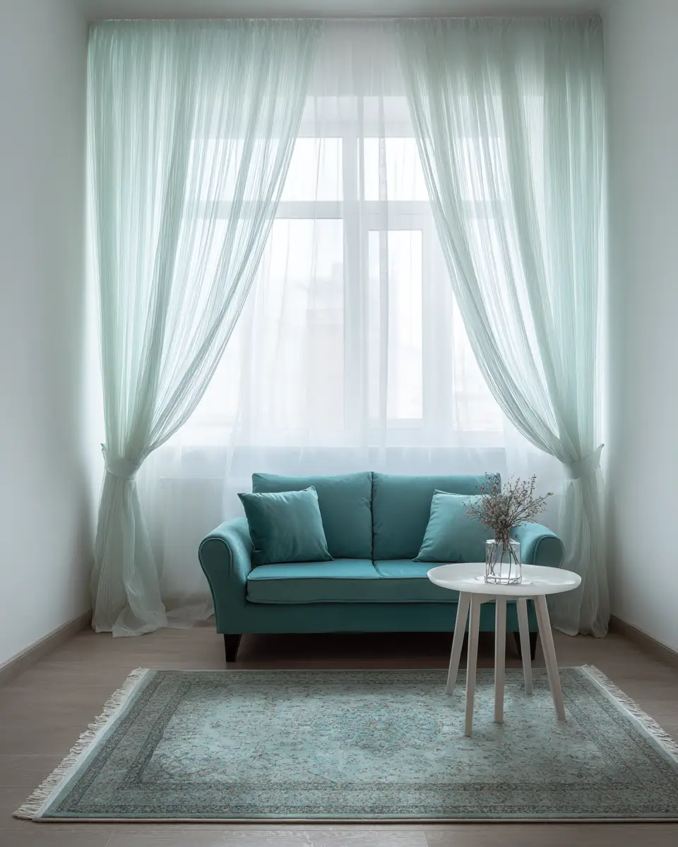 Teal Minimalist Living Room Decor Ideas