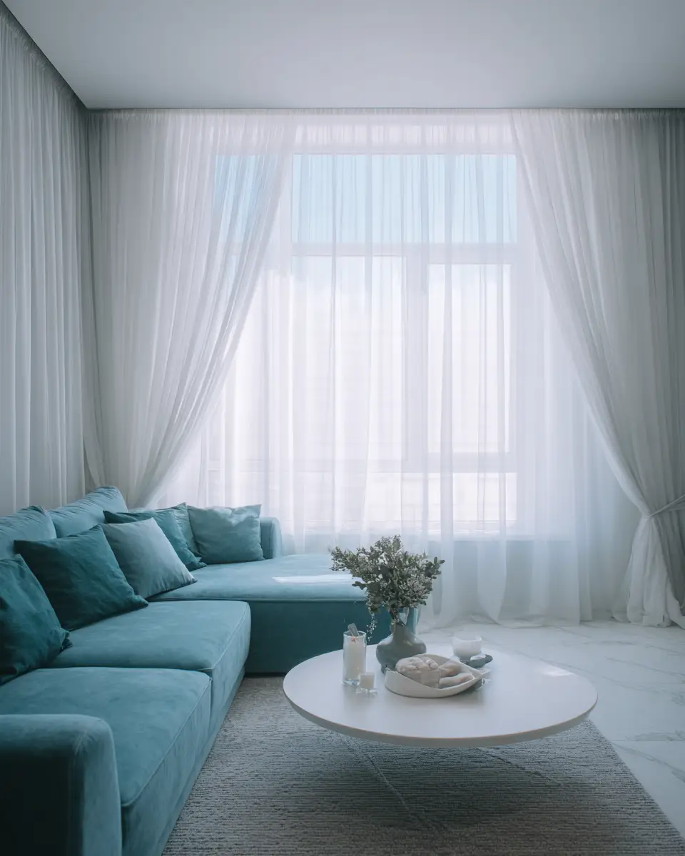 Teal Minimalist Living Room Decor Ideas