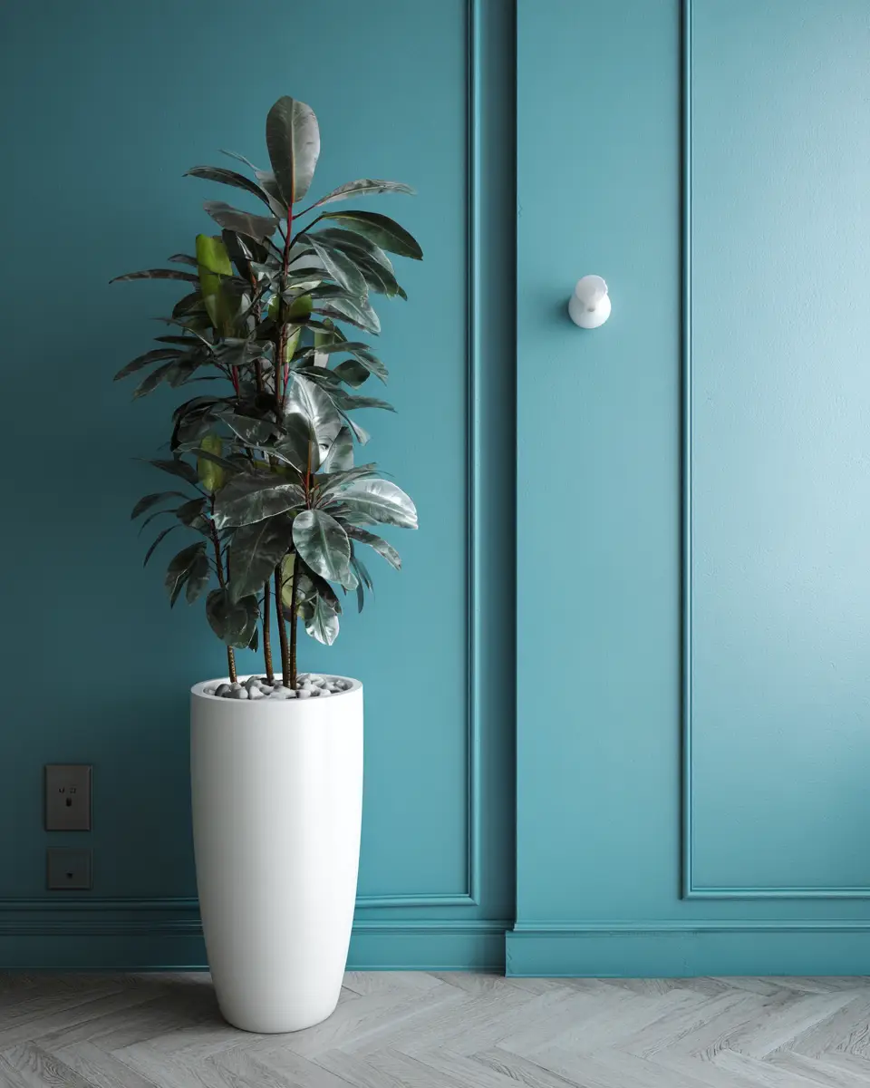 Teal Minimalist Living Room Decor Ideas