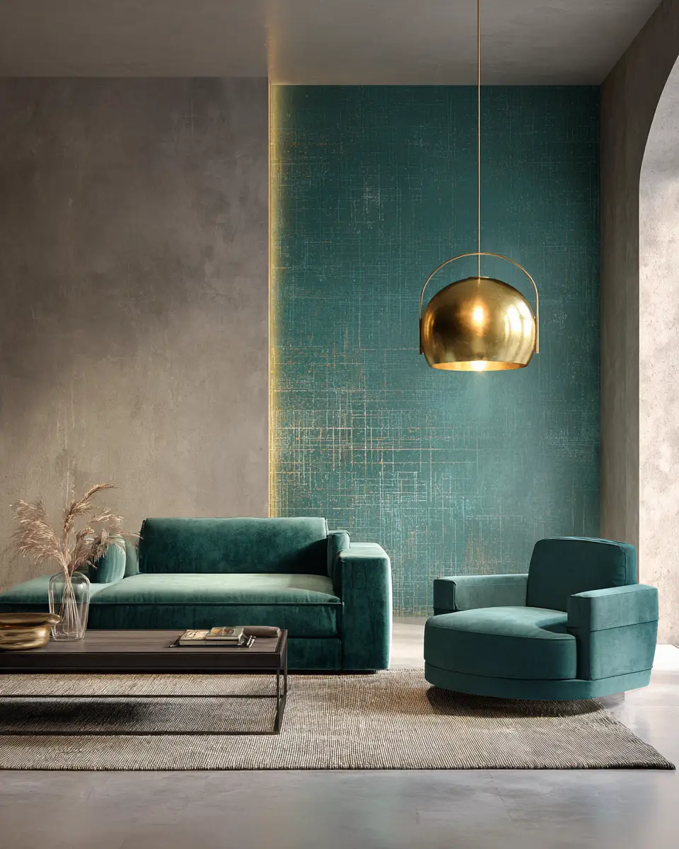 Teal Minimalist Living Room Decor Ideas